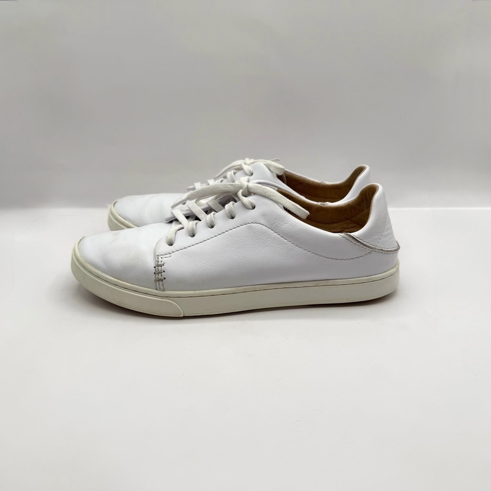 OluKai Pehuea Li Ili Women's Size 8.5 White Leather Sneakers - Picture 2 of 10